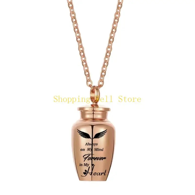 Cherish Your Pet's Memory with the KX4B Stainless Steel Cremation Locket Necklace for Dogs and Cats