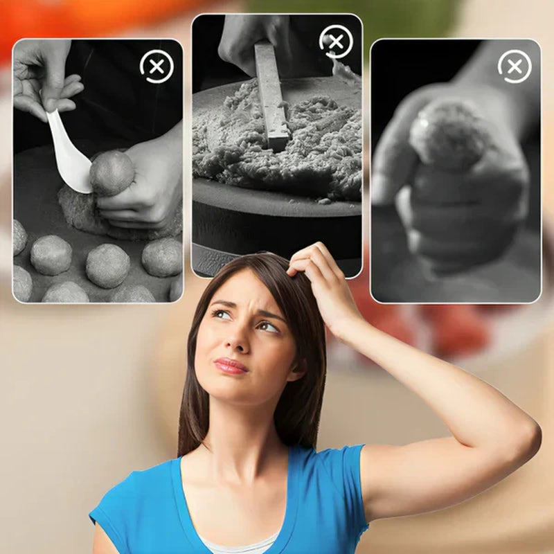 Effortlessly Create Perfectly Shaped Meatballs with the Ballora Stainless Steel Kitchen Tool
