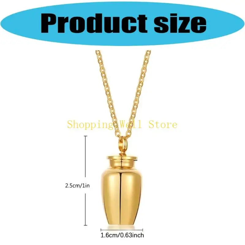 Cherish Your Pet's Memory with the KX4B Stainless Steel Cremation Locket Necklace for Dogs and Cats