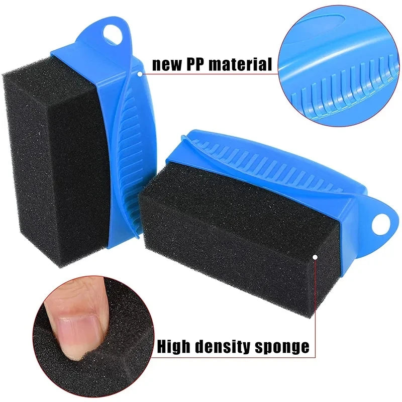 Revitalize Your Wheels with the Ultimate Car Wheel Polishing and Waxing Applicator Sponge Brush - Durable Tire Cleaning Pads with Protective Cover