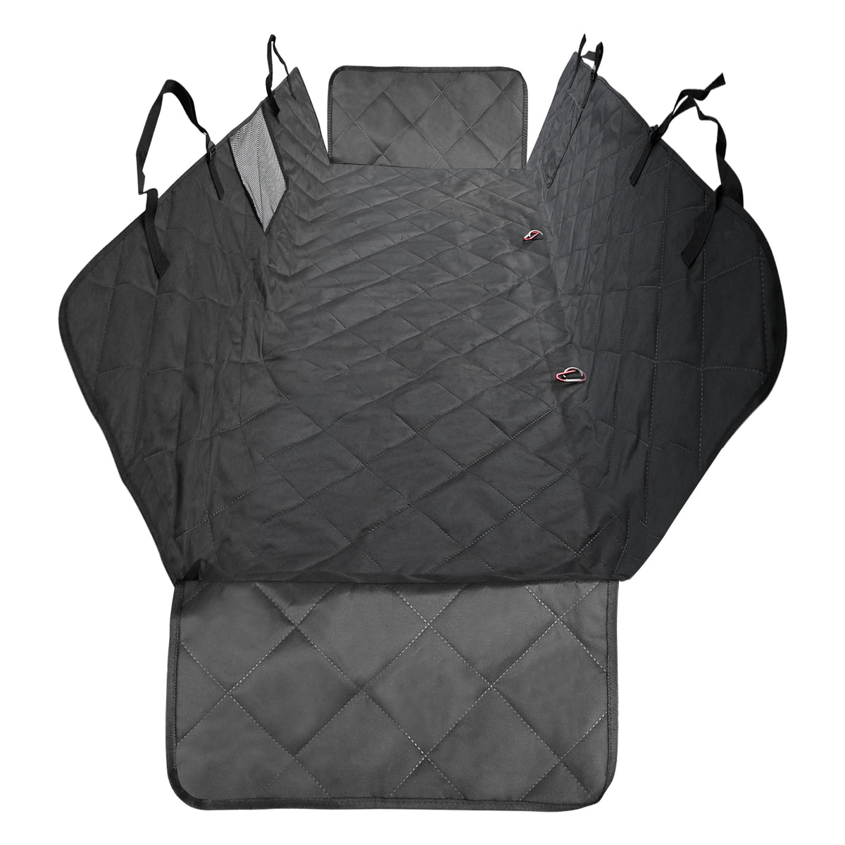 Ultimate Waterproof Hammock Car Seat Cover for Pets - Black Dog Protector Mat for Back Seat Travel