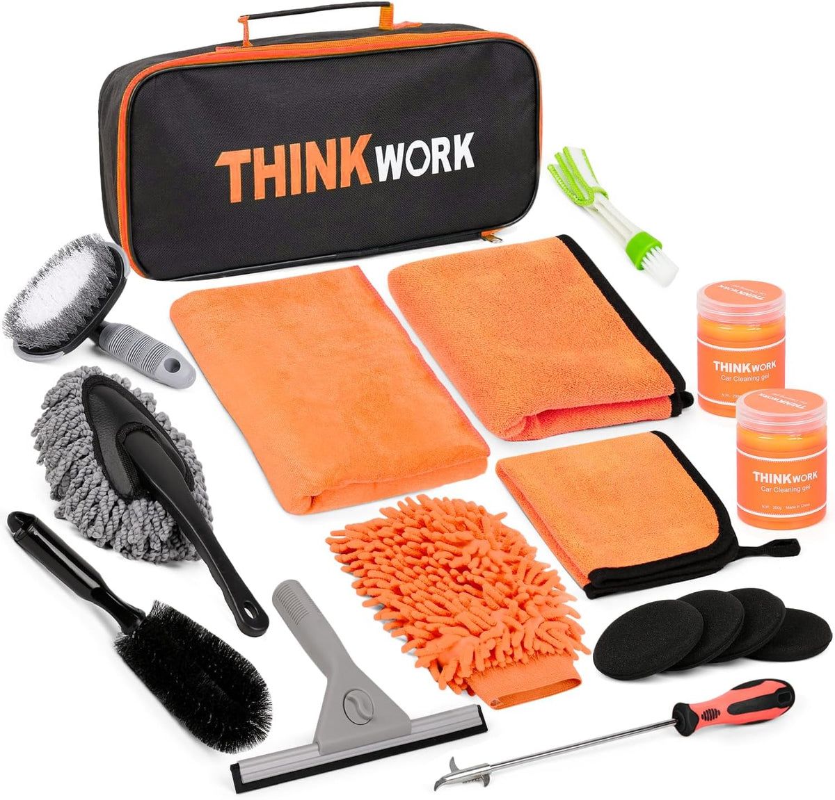 Professional Car Cleaning Kit with High-Power Vacuum and 31 Detailing Accessories