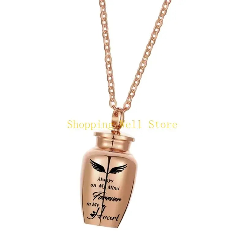 Cherish Your Pet's Memory with the KX4B Stainless Steel Cremation Locket Necklace for Dogs and Cats