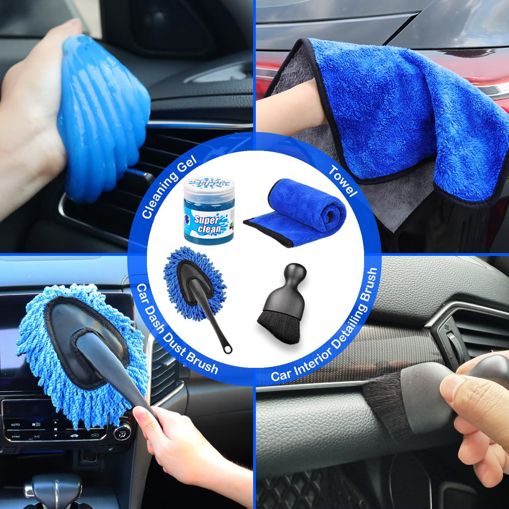 Revitalize Your Ride: 17-Piece Ultimate Car Detailing Kit with Handheld Vacuum and Essential Accessories for a Spotless Interior