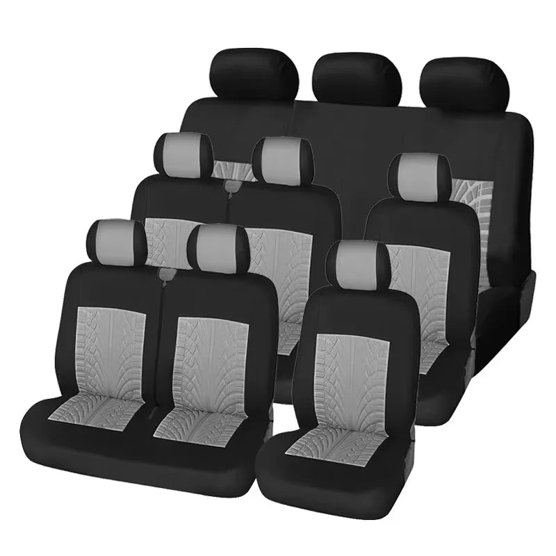 High-Quality Dirt-Resistant Seat Covers for 9-Seater Buses - Available in Multiple Colors
