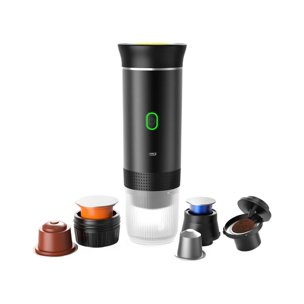 Ultimate Wireless Portable Electric Coffee Maker: Rechargeable, Self-Heating Espresso Machine for Travel, Camping, Home & Office
