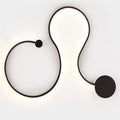 Stylish LED Wall Lamp for Bedroom and Aisle - Modern Simplicity in Black and White