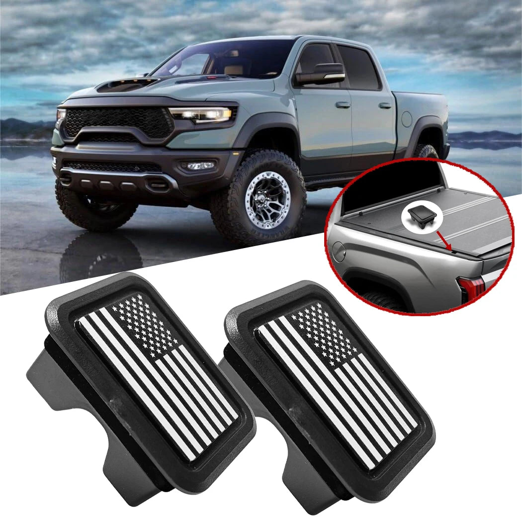Truck Bed Rail Stake Pocket Covers for Dodge Ram 1500 (2019-2023)