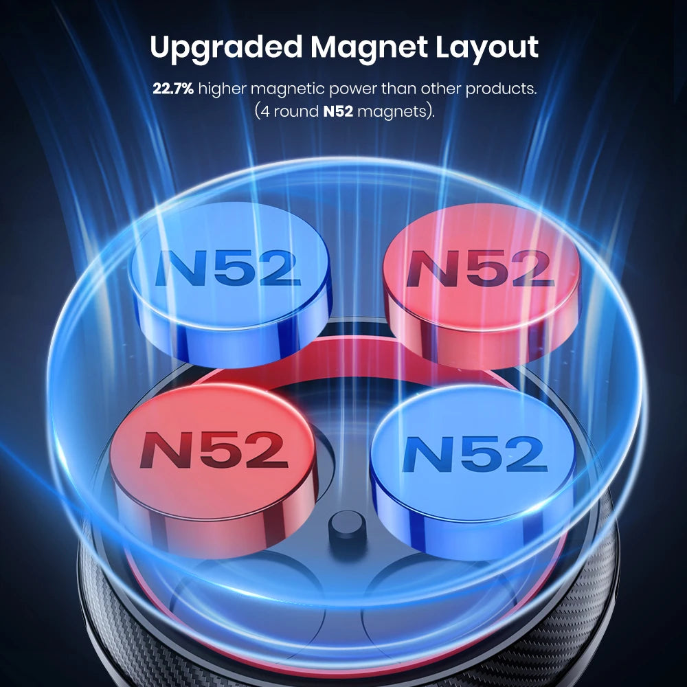 Revolutionary Magnetic Car Phone Holder with Extended Arm and 360° Adjustable Hook for Ultimate Stability and Convenience