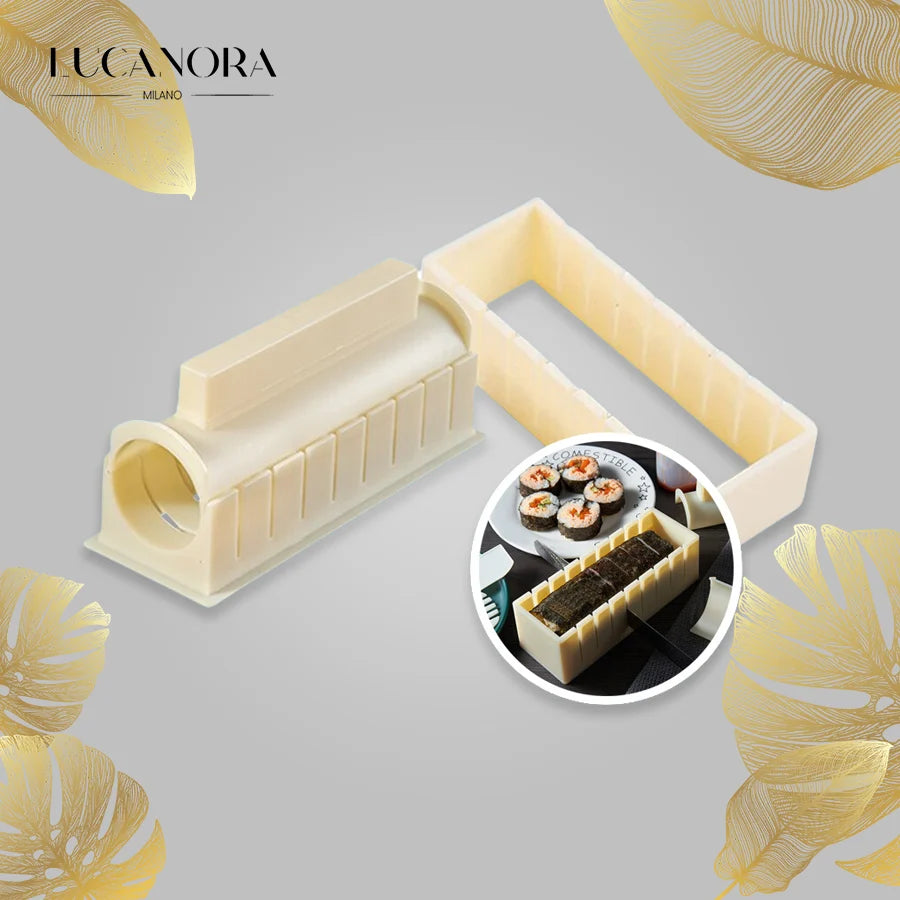 Create Delicious Sushi at Home with the Cuisine Delux+™ Sushi Maker Set - Perfect for Family Fun!
