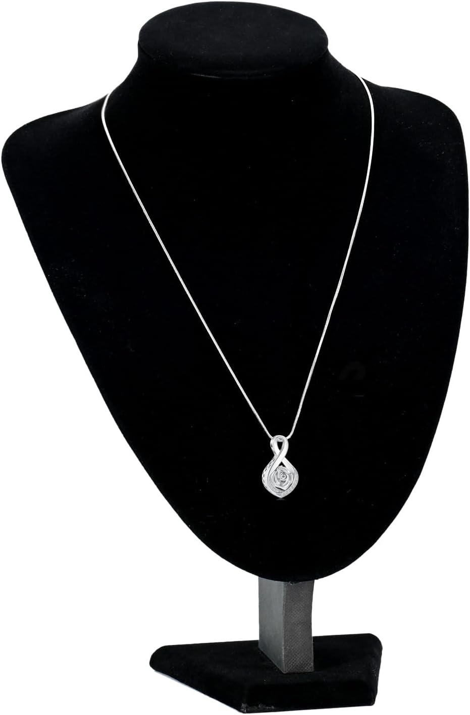 Cherish Their Memory: Elegant Roseflower Infinity Urn Necklace for Ashes - A Heartfelt Memorial Keepsake for Women and Pets