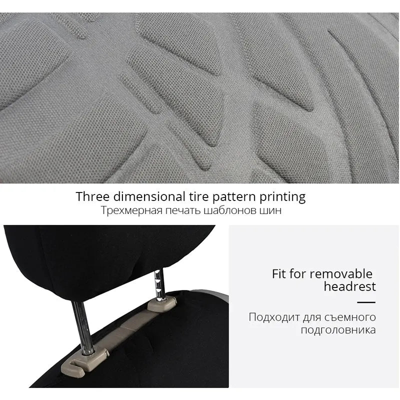 High-Quality Dirt-Resistant Seat Covers for 9-Seater Buses - Available in Multiple Colors