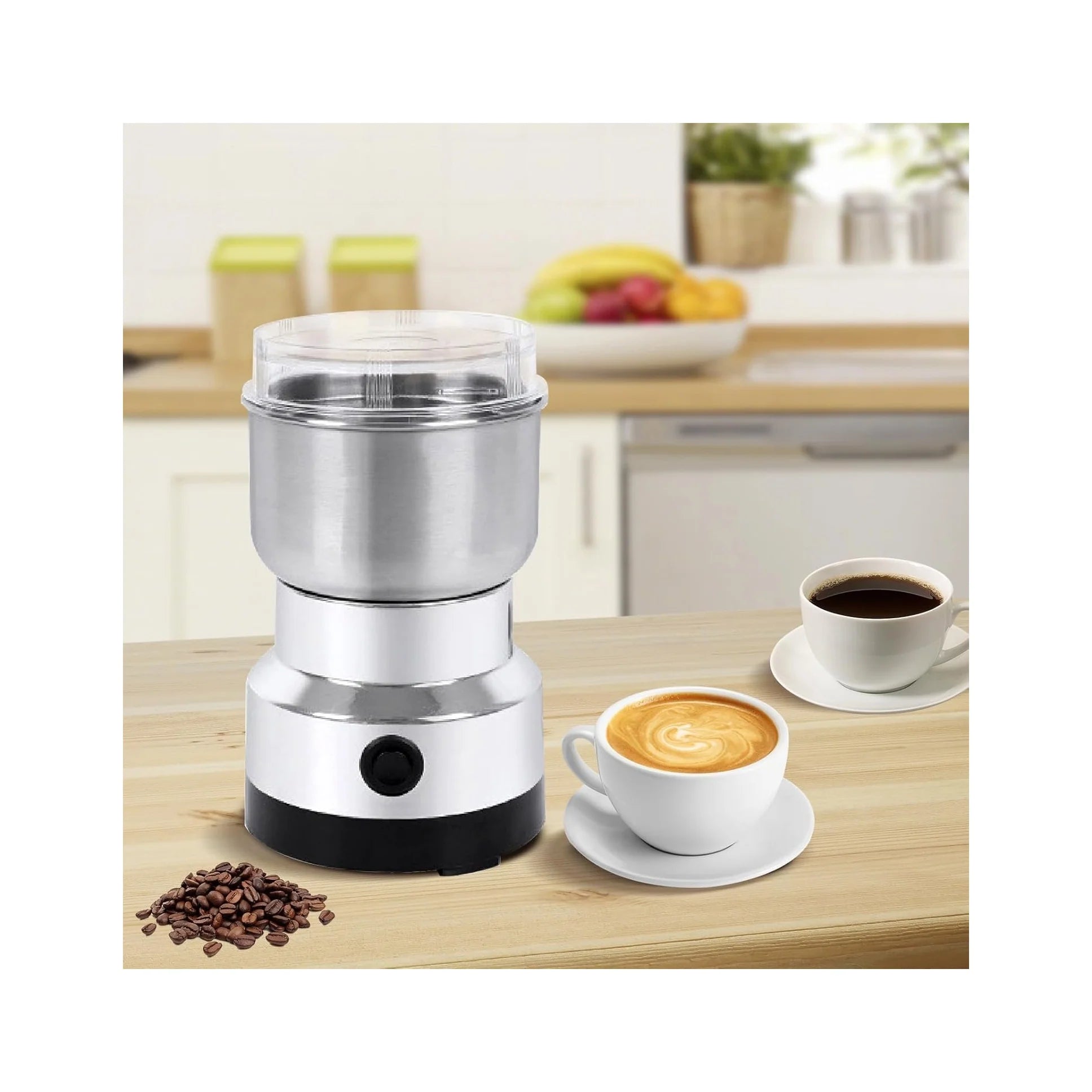 Revolutionize Your Cooking with the 150W Electric Spice Grinder - Grind Coffee, Nuts, and Spices Effortlessly!