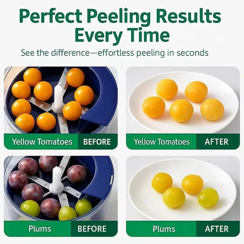 Revolutionary Rechargeable Electric Grape and Garlic Peeler - Effortless Kitchen Tool for Home Chefs and Professionals