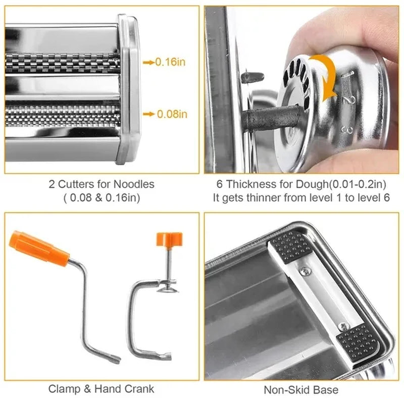 Craft Authentic Pasta at Home with Our Premium Fettuccine Noodle Maker Roller Machine