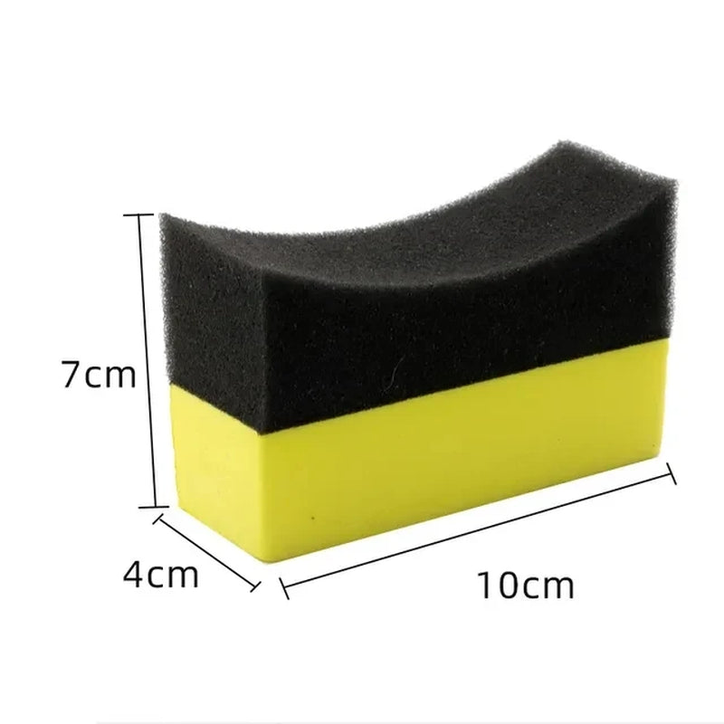 Revitalize Your Wheels with the Ultimate Car Wheel Polishing and Waxing Applicator Sponge Brush - Durable Tire Cleaning Pads with Protective Cover