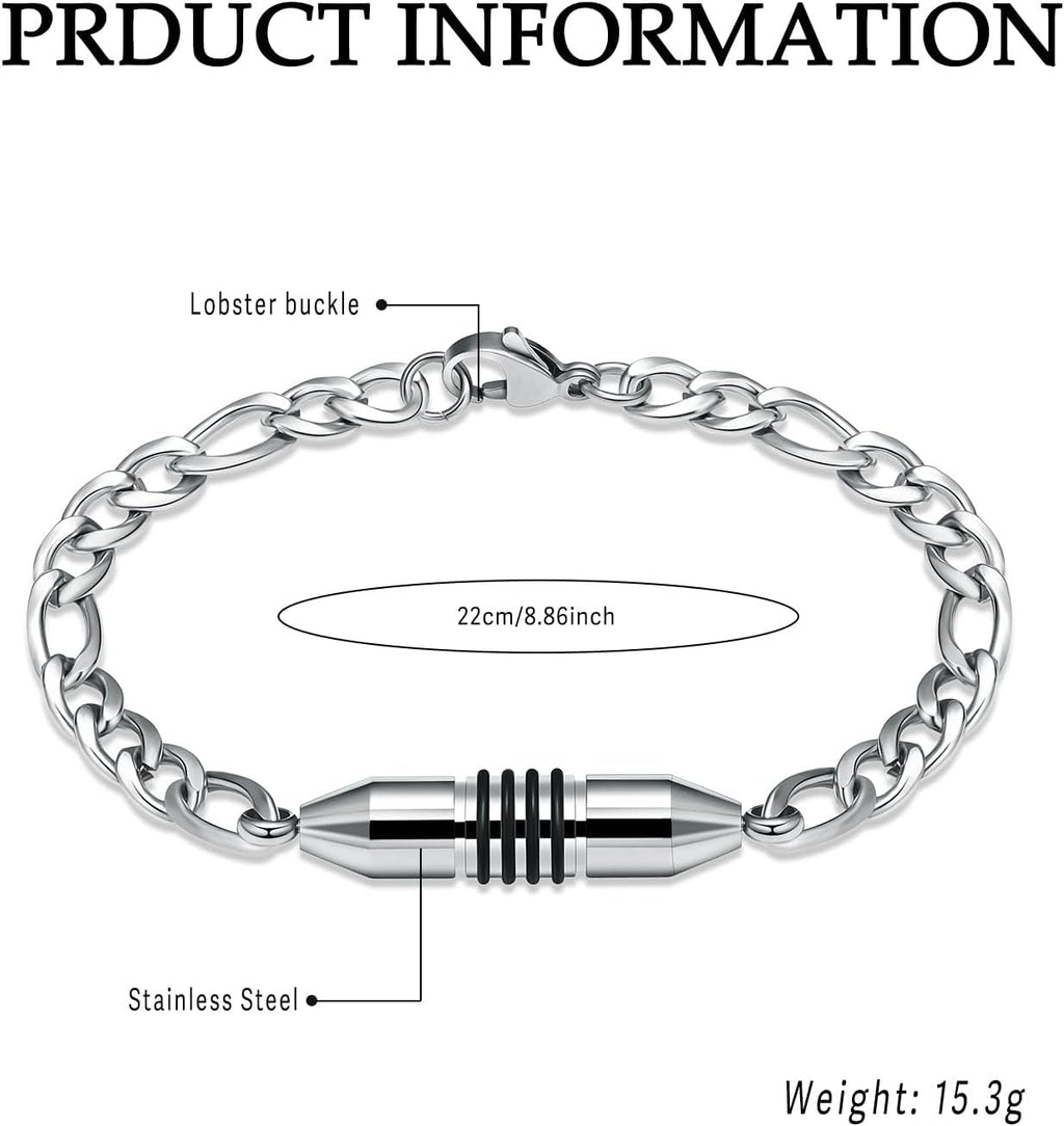 Cylinder Urn Bracelet for Ashes - Leak-Proof Stainless Steel Memorial Jewelry for Humans and Pets, Thoughtful Keepsake Gift