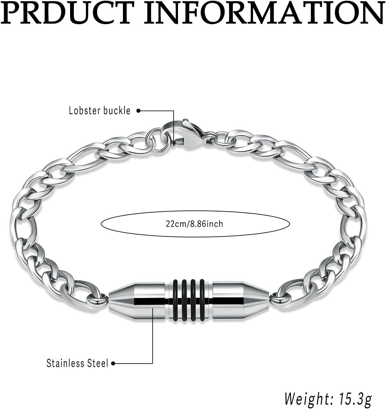 Cylinder Urn Bracelet for Ashes - Leak-Proof Stainless Steel Memorial Jewelry for Humans and Pets, Thoughtful Keepsake Gift