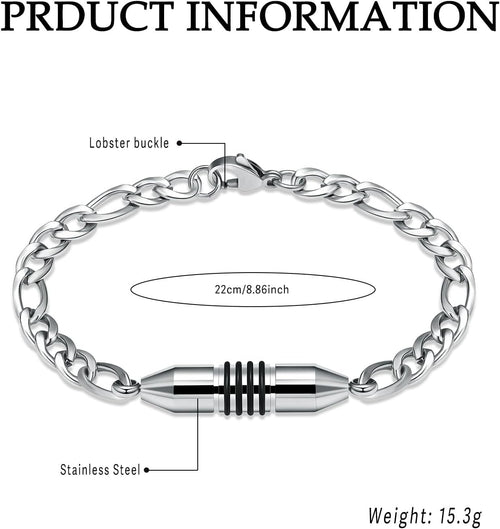 Cylinder Urn Bracelet for Ashes - Leak-Proof Stainless Steel Memorial Jewelry for Humans and Pets, Thoughtful Keepsake Gift