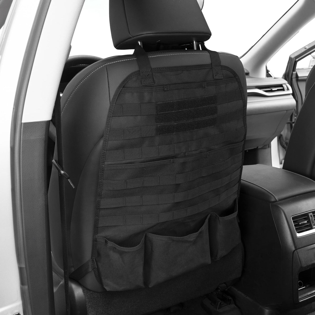 Ultimate Tactical MOLLE Car Back Seat Organizer - Durable Storage Solution for Every Journey