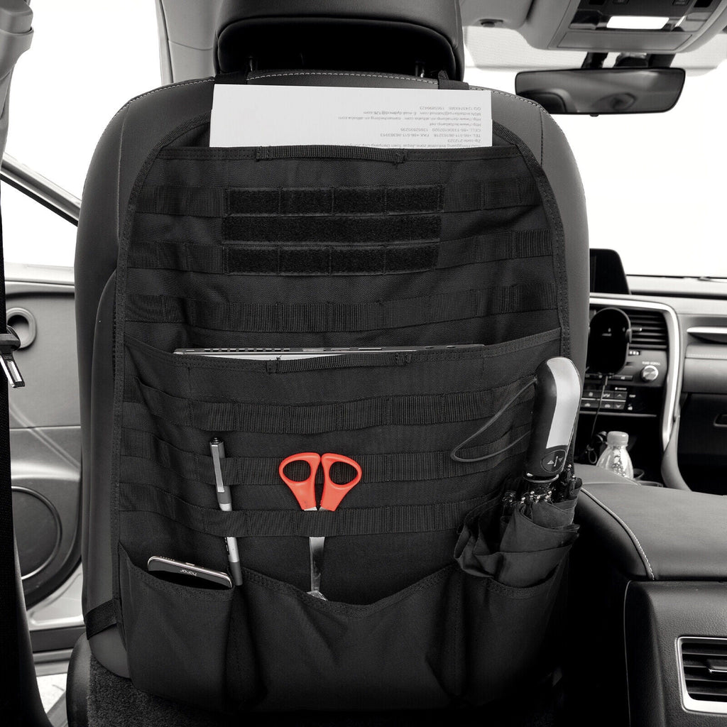Ultimate Tactical MOLLE Car Back Seat Organizer - Durable Storage Solution for Every Journey