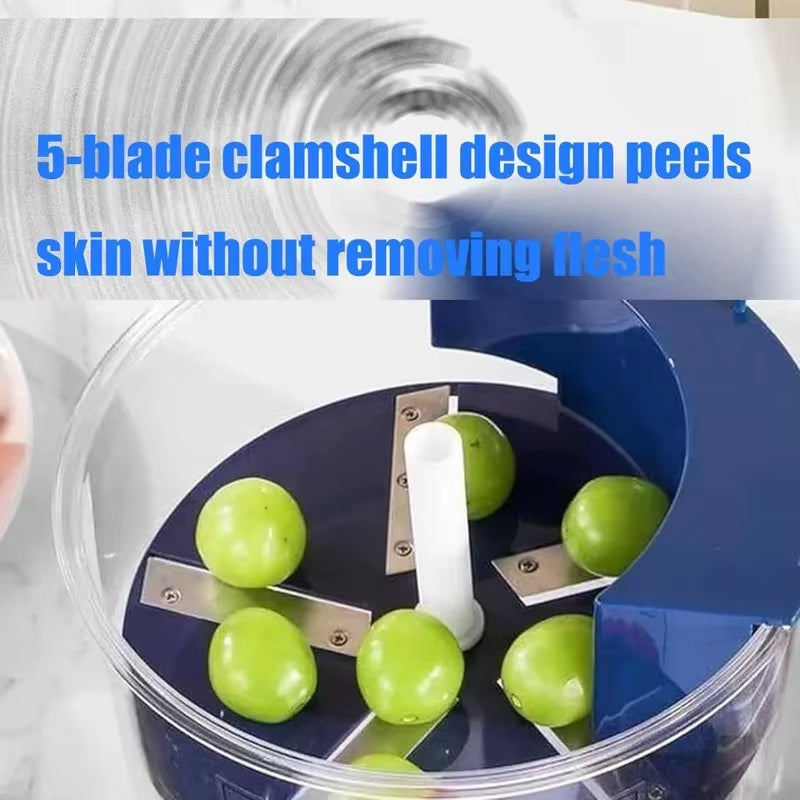 Revolutionary Rechargeable Electric Grape and Garlic Peeler - Effortless Kitchen Tool for Home Chefs and Professionals