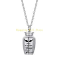 Cherish Your Pet's Memory with the KX4B Stainless Steel Cremation Locket Necklace for Dogs and Cats