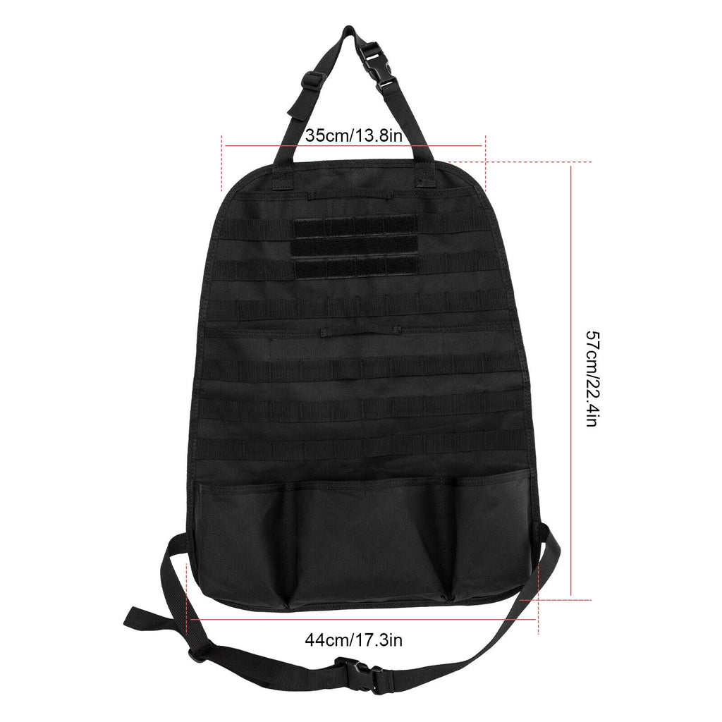 Ultimate Tactical MOLLE Car Back Seat Organizer - Durable Storage Solution for Every Journey