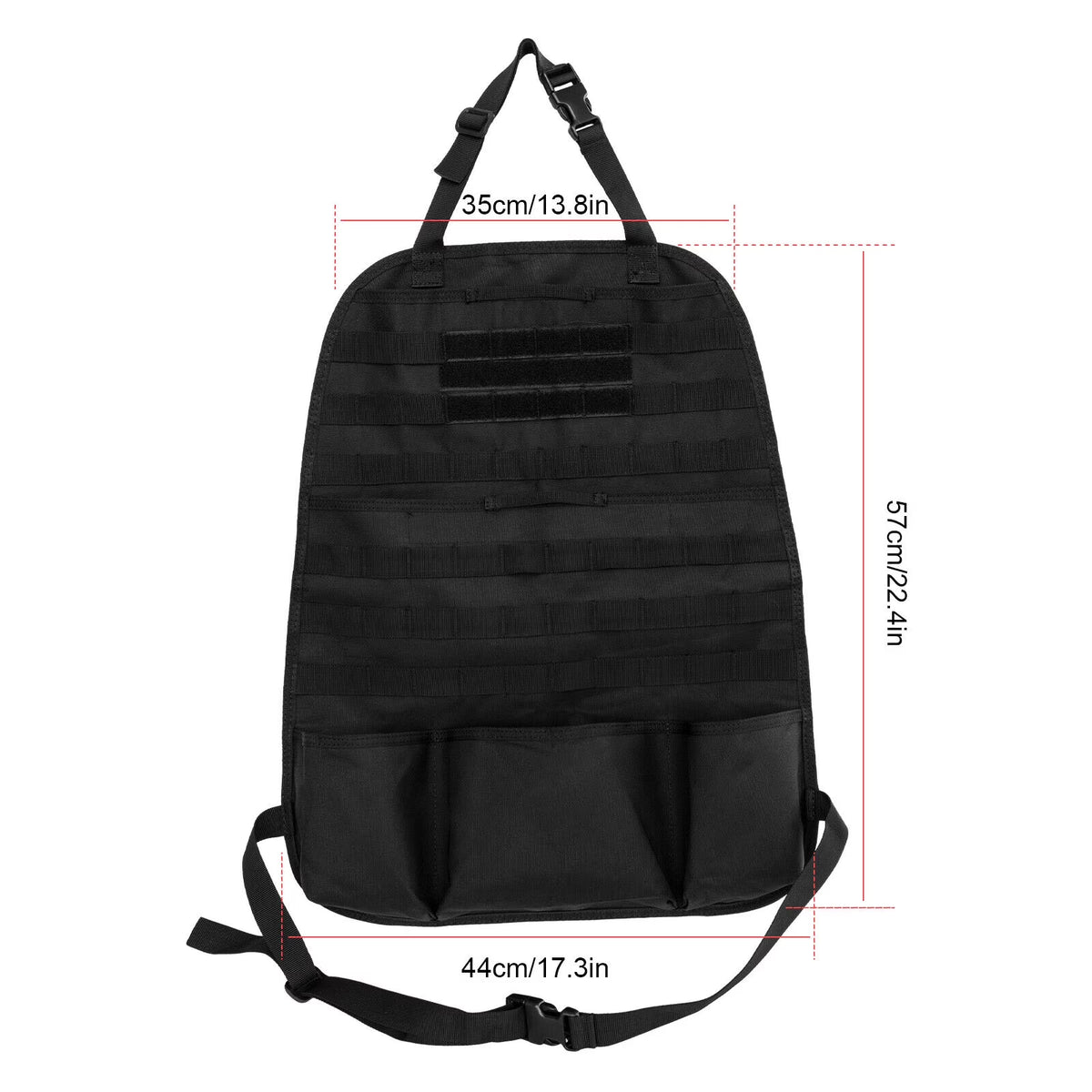Ultimate Tactical MOLLE Car Back Seat Organizer - Durable Storage Solution for Every Journey