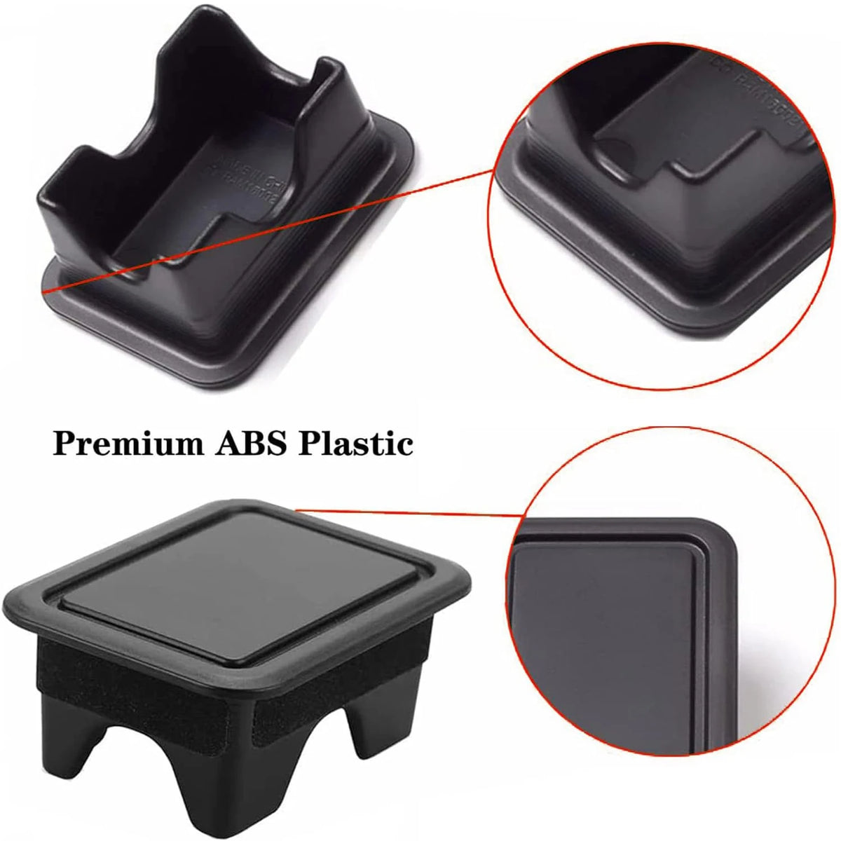Truck Bed Rail Stake Pocket Covers for Dodge Ram 1500 (2019-2023)