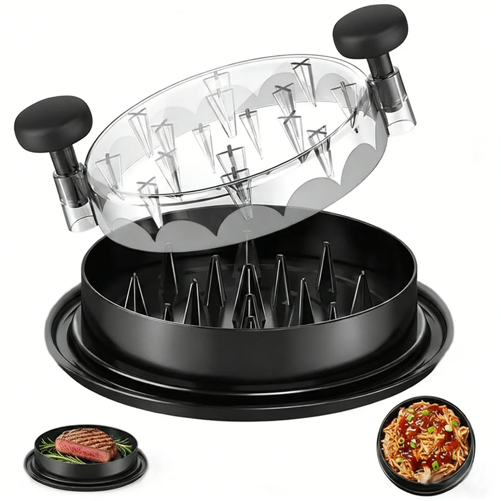 Revolutionary 8-Inch Chicken Shredder Tool - Effortlessly Shred Cooked Meat with Ergonomic Design and Clear Lid