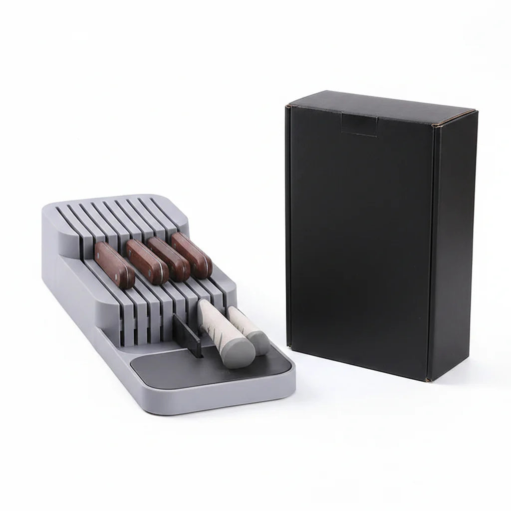 Kitchen Drawer Organizer for Cutlery Kitchen Knife Spice Storage Tray