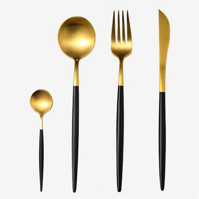 Elevate Your Dining Experience with the Luxurious Gilt Rim Black Porcelain Dinnerware Set - Perfect for Rice, Salads, Noodles, and More!