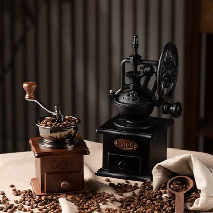 Transform Your Coffee Experience with the Vintage Manual Coffee Grinder – Perfect for Baristas and Coffee Lovers!