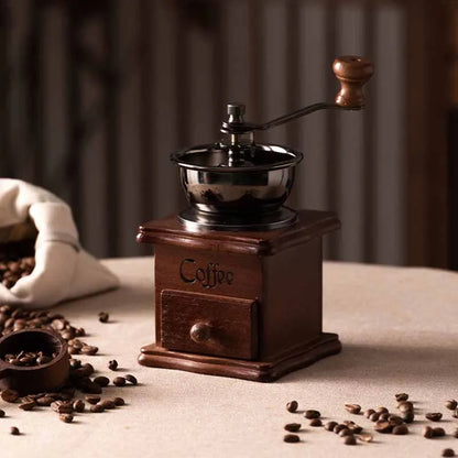 Transform Your Coffee Experience with the Vintage Manual Coffee Grinder – Perfect for Baristas and Coffee Lovers!