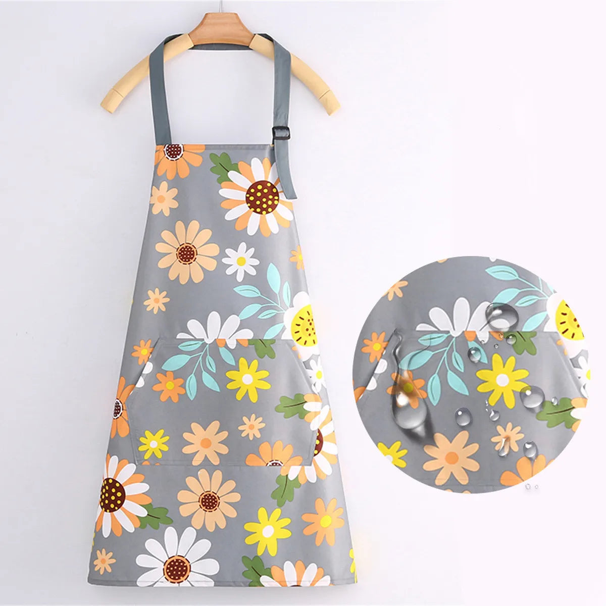 Stylish and Functional Cotton Canvas Waterproof Apron for All - Lightweight, Breathable, and Perfect for Cooking and Crafts
