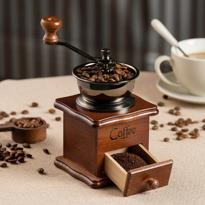Transform Your Coffee Experience with the Vintage Manual Coffee Grinder – Perfect for Baristas and Coffee Lovers!
