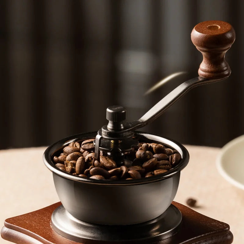 Transform Your Coffee Experience with the Vintage Manual Coffee Grinder – Perfect for Baristas and Coffee Lovers!