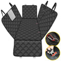 Ultimate Waterproof Hammock Car Seat Cover for Pets - Black Dog Protector Mat for Back Seat Travel