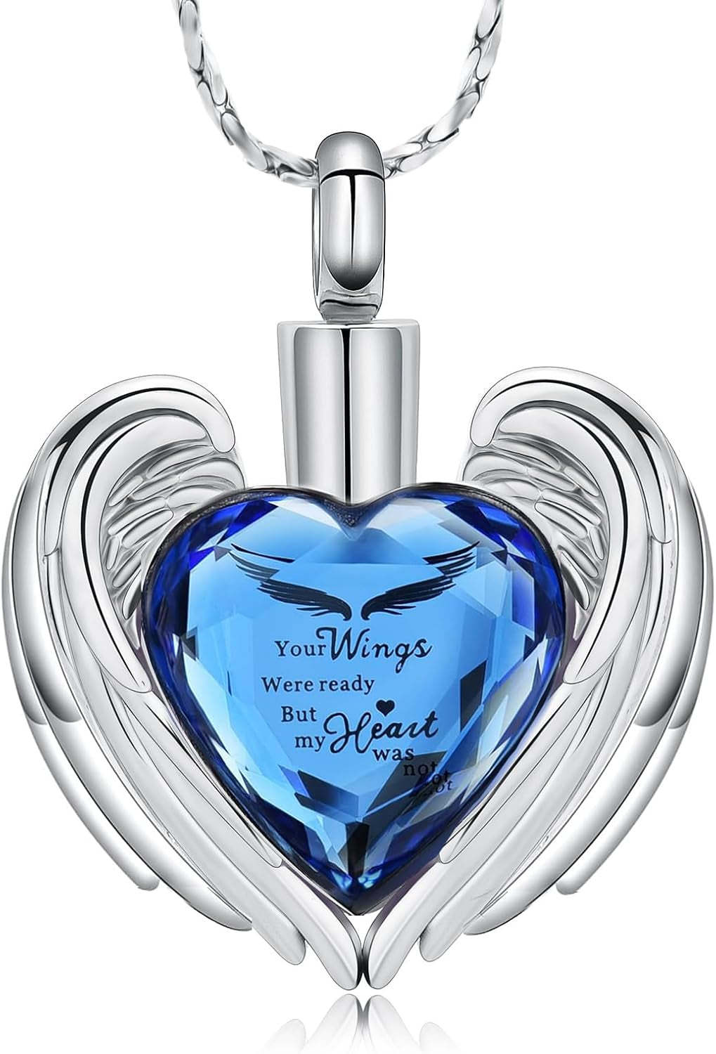 Elegant Stainless Steel Heart Cremation Urn Necklace - A Timeless Memorial Keepsake for Your Loved Ones and Pets