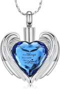 Elegant Stainless Steel Heart Cremation Urn Necklace - A Timeless Memorial Keepsake for Your Loved Ones and Pets