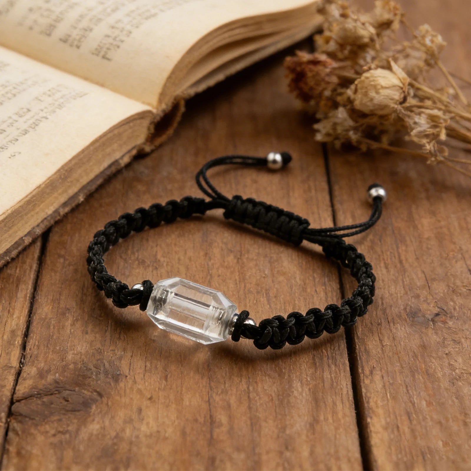 Elegant Handcrafted Adjustable Cremation Jewelry Bracelet with Secure Acrylic Vial - A Touching Memorial Keepsake in Red and Black