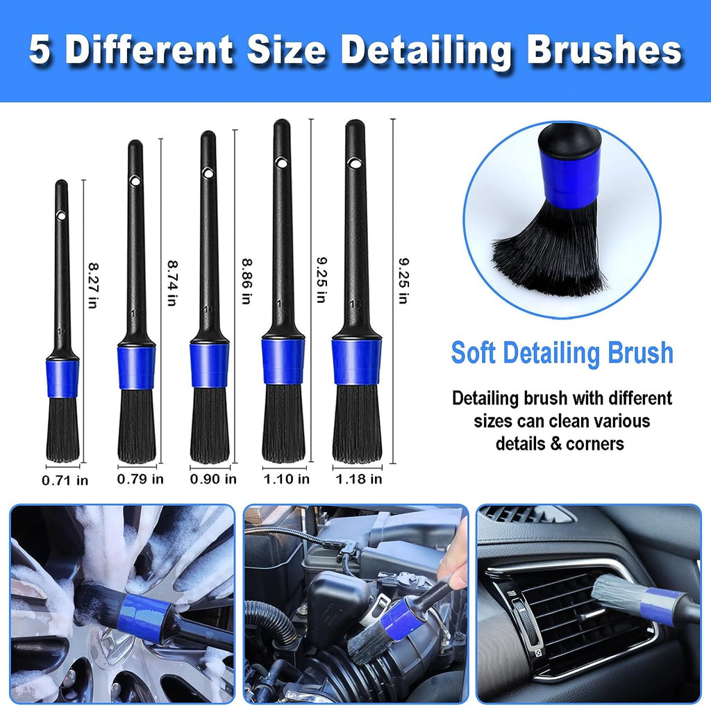 Revitalize Your Ride: 17-Piece Ultimate Car Detailing Kit with Handheld Vacuum and Essential Accessories for a Spotless Interior