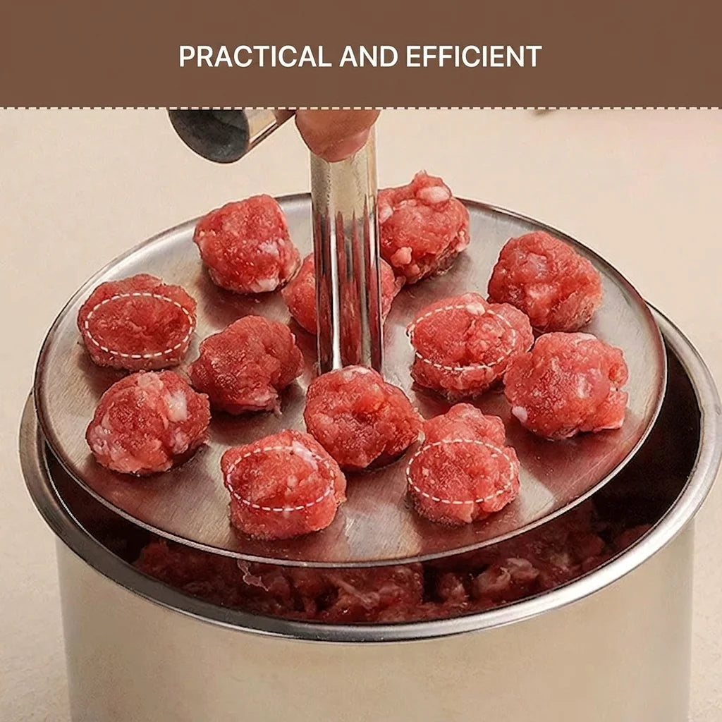 Effortlessly Create Perfectly Shaped Meatballs with the Ballora Stainless Steel Kitchen Tool