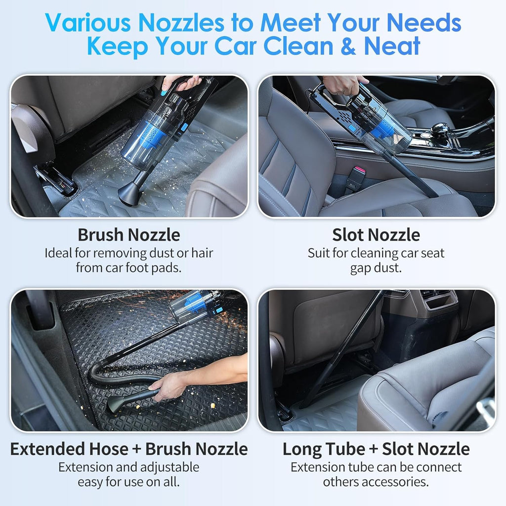 Revitalize Your Ride: 17-Piece Ultimate Car Detailing Kit with Handheld Vacuum and Essential Accessories for a Spotless Interior