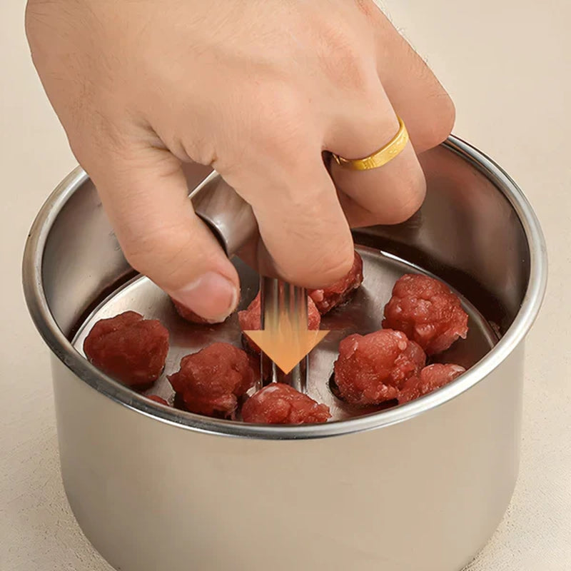 Effortlessly Create Perfectly Shaped Meatballs with the Ballora Stainless Steel Kitchen Tool