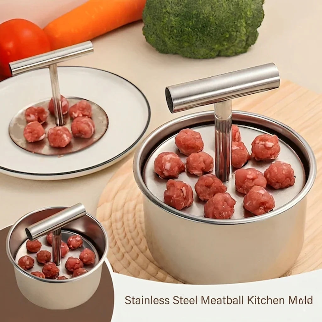Effortlessly Create Perfectly Shaped Meatballs with the Ballora Stainless Steel Kitchen Tool