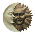 Celestial Sun and Moon Wall Sculpture - Enchanting Astronomy Decor for Home and Garden