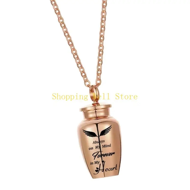 Cherish Your Pet's Memory with the KX4B Stainless Steel Cremation Locket Necklace for Dogs and Cats
