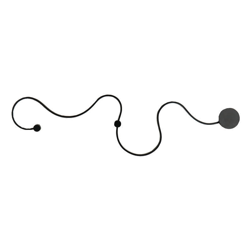Stylish LED Wall Lamp for Bedroom and Aisle - Modern Simplicity in Black and White